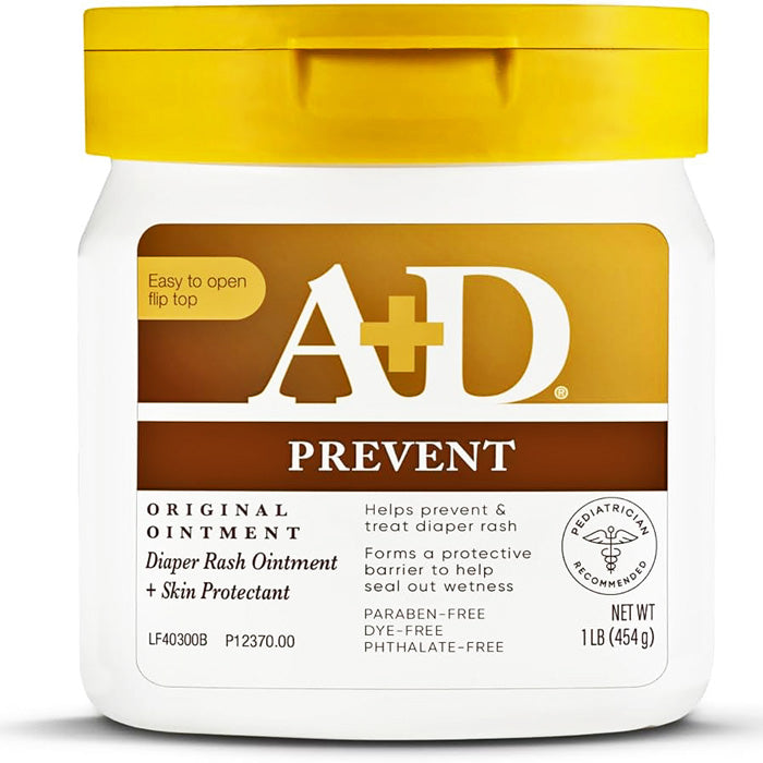 A and D Original Ointment for Diaper Rash Relief 454 gram Jar
