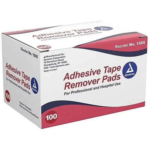 Adhesive Tape Remover Pads by Dynarex 100 Count