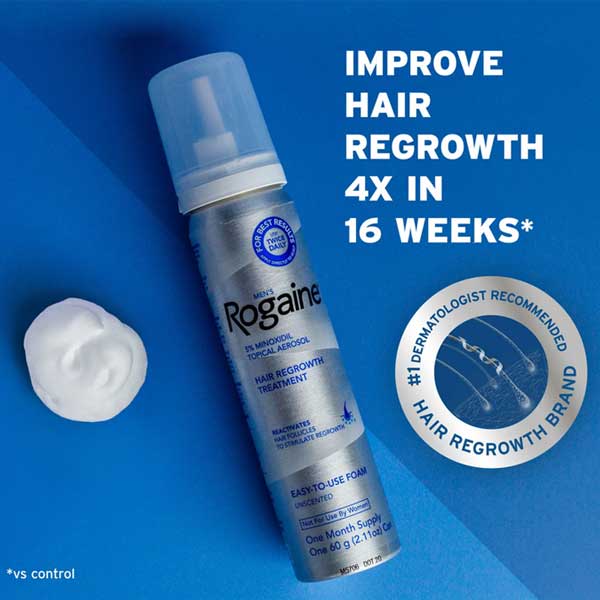 Ad showing text Improve Hair Growth 4x in 16 weeks