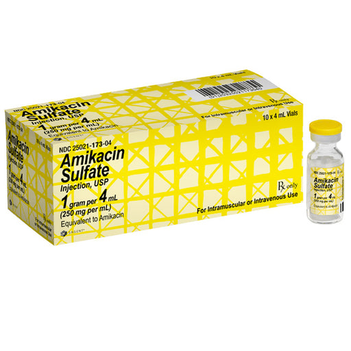 Amikacin Sulfate Injection 250 mg/mL USP Bacterial Infection Treatment 4 mL