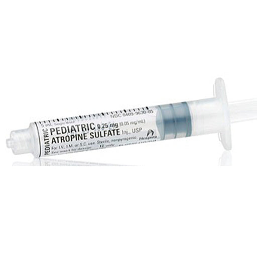 Buy Pfizer Injectables Atropine Sulfate Injection 0.05 mg/mL Pediatric Prefilled Ansyr Syringe 5 mL x 10/Pack -Pfizer  online at Mountainside Medical Equipment