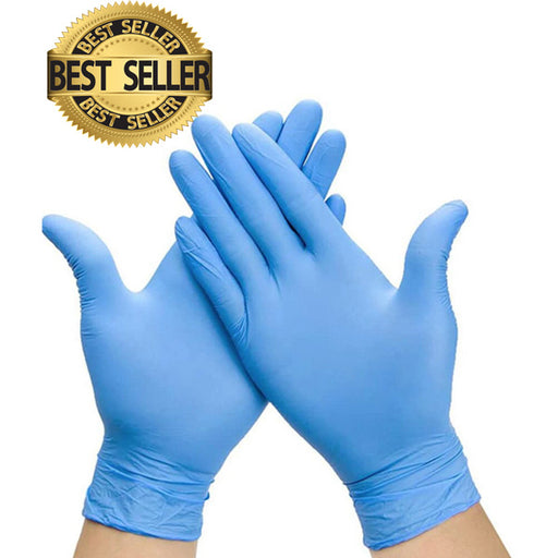Blue Nitrile Gloves Powder Free Examination Grade Gloves