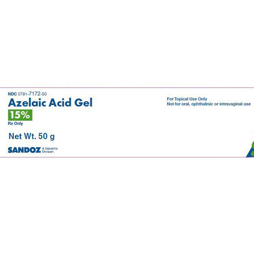 Azelaic Acid Gel 15% Topical 50 gm by Sandoz 