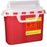BD Sharps Collector 5.4 Quart Size Red Horizontal Entry