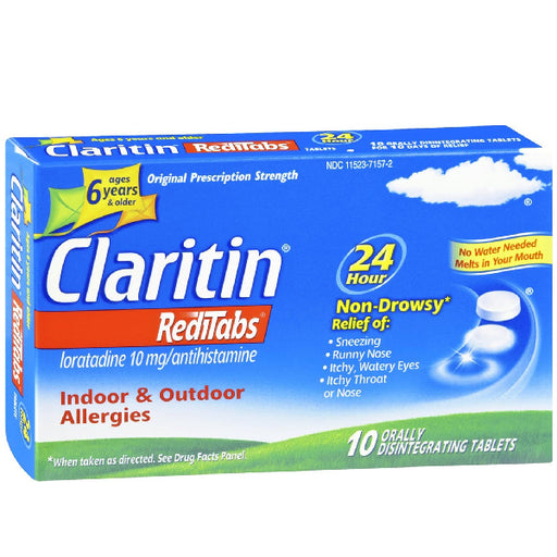 Buy Schering Plough Claritin Reditabs 12 Hour Allergy Relief Melting Tablets 10mg  online at Mountainside Medical Equipment