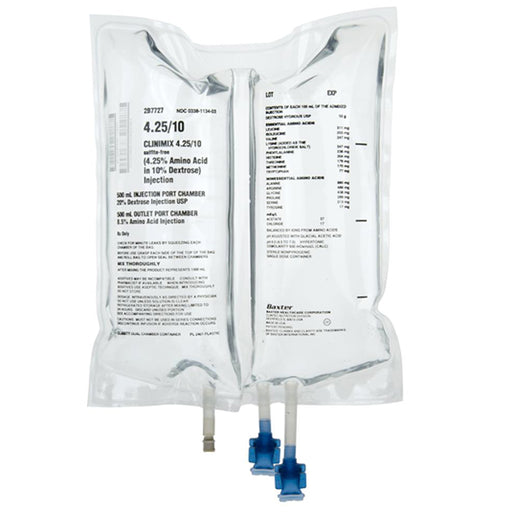 Buy Baxter IV Systems Clinimix Amino Acid 4.25% in Dextrose IV Bag Injection Sulfite-Free 1000 mL x 6/Case  online at Mountainside Medical Equipment