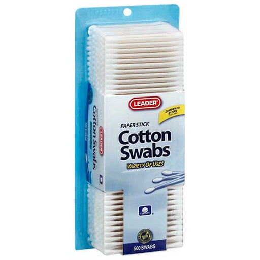 Cotton Swabs By Leader Brand 500 Count