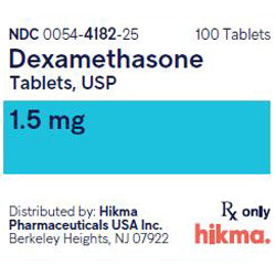Dexamethasone Tablets 1.5mg by Hikma 00054-4182-25