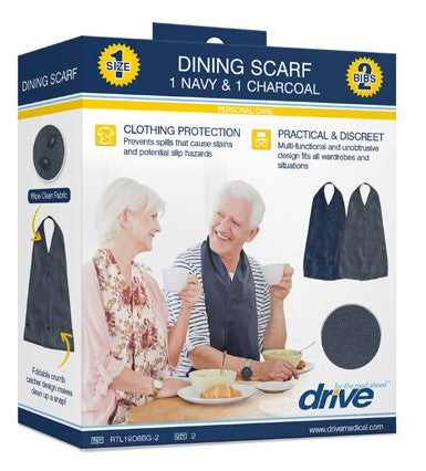 Buy Drive Medical Lifestyle Eating Bib Scarf with Built in Crumb Catcher, Pack of 2  online at Mountainside Medical Equipment