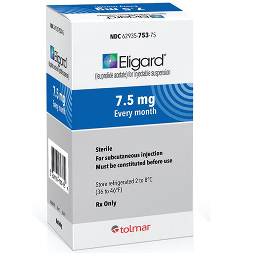 Buy Tolmar Pharmaceuticals Eligard (Leuprolide Acetate) for Injection 7.5 mg Prefilled Syringe  online at Mountainside Medical Equipment