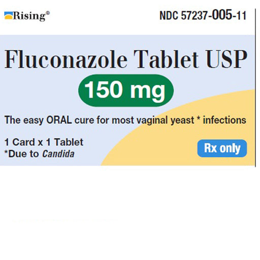 Buy Rising Pharmaceuticals Fluconazole Tablets 150 mg 1 tablet per card x 12 cards -Fungal Infections  online at Mountainside Medical Equipment