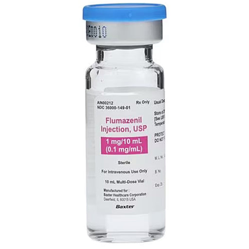 Buy Clarris Baxter Flumazenil for Injection 10 mL Multiple Dose Vials 1.0 mg/mL, 10/Box - Baxter  online at Mountainside Medical Equipment