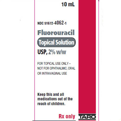 Fluorouracil Topical Solution 2% 10 mL