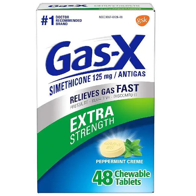 Buy Glaxo SmithKline Gas X Chewable Gas & Bloating Relief Extra-Strength Tablets Peppermint Flavor 18 Count  online at Mountainside Medical Equipment