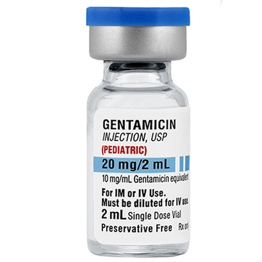 Gentamicin Sulfate for Injection Pediatric Single Dose Vial 10 mg in 2mL