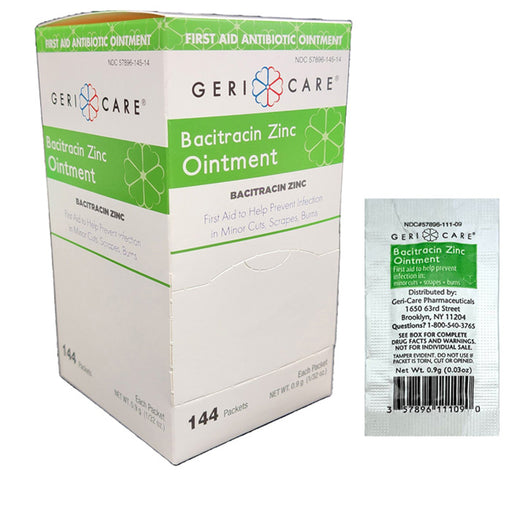 Geri-Care Bacitracin Zinc Ointment 0.9 gram Foil Packets