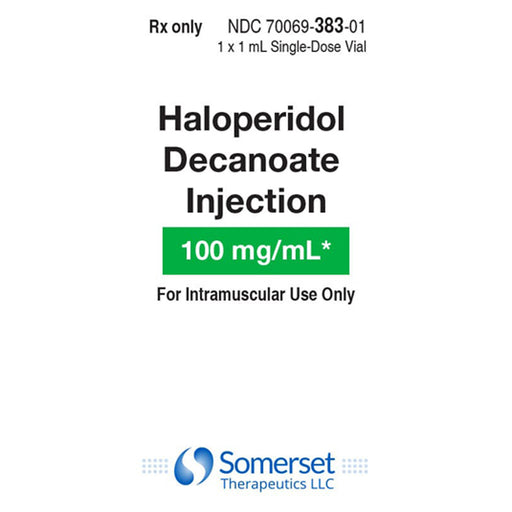Buy Somerset Pharma Haloperidol Decanoate Injection 100 mg Single Dose Vial- Somerset  online at Mountainside Medical Equipment