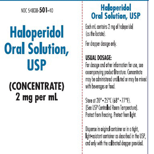 Buy Pharmaceutical Associates, Inc Haloperidol Lactate Oral Solution (Concetrated) 2 mg per mL, Bottle 120 mL  online at Mountainside Medical Equipment