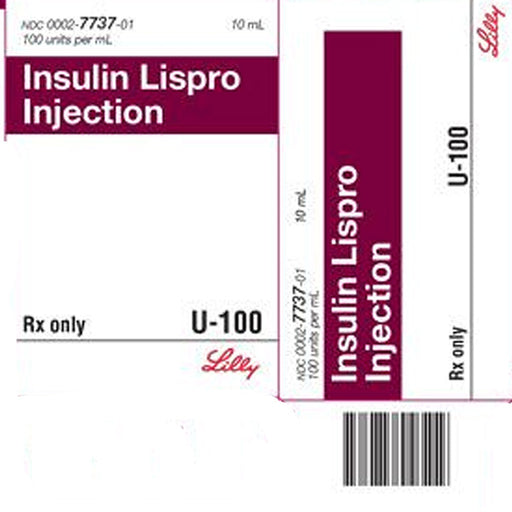 Buy Eli Lilly and Company Insulin Lispro Injection U-100 Multiple Dose Vial 10 mL **Requires Refrigeration**  online at Mountainside Medical Equipment