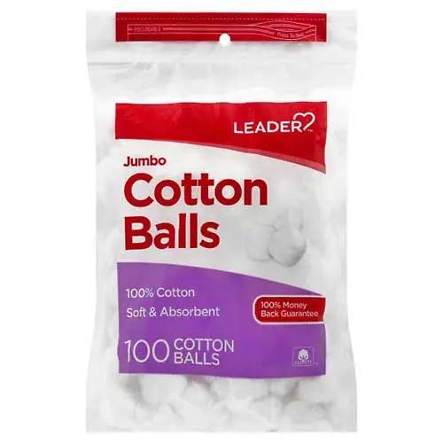 Jumbo Cotton Balls 100 Count Per Bag