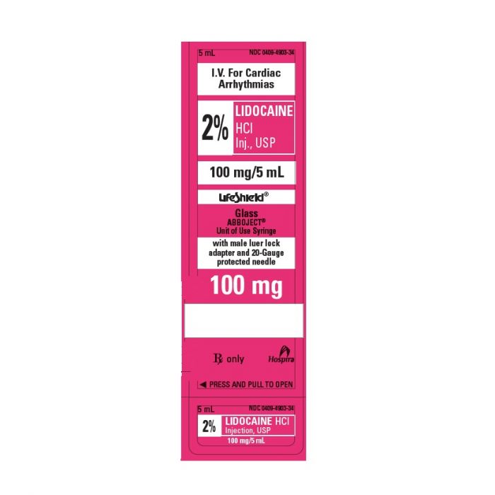 Buy Pfizer Injectables Lidocaine 2% for Injection, 5mL ABBOJECT Glass Syringe, 10/pk  (Rx)  online at Mountainside Medical Equipment