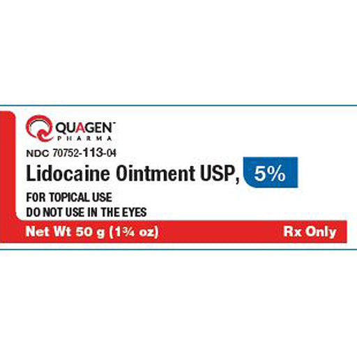 Buy Quagen Pharma Lidocaine Ointment 5% Topical Numbing Ointment 50 gram Jar (RX)  online at Mountainside Medical Equipment