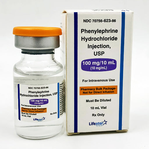 Buy Lifestar Pharma Phenylephrine Hydrochloride for Injection 100mg/10mL (10mg/mL) Multiple-Dose Vial - LifeStar Pharma  online at Mountainside Medical Equipment