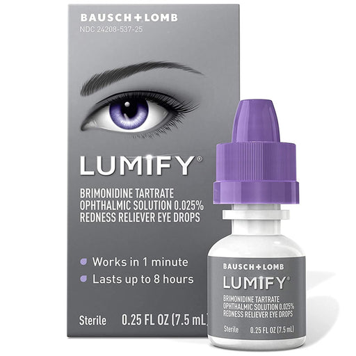 Lumify Redness Reliever Eye Drops Solution Brimonidine Tartrate 0.025%