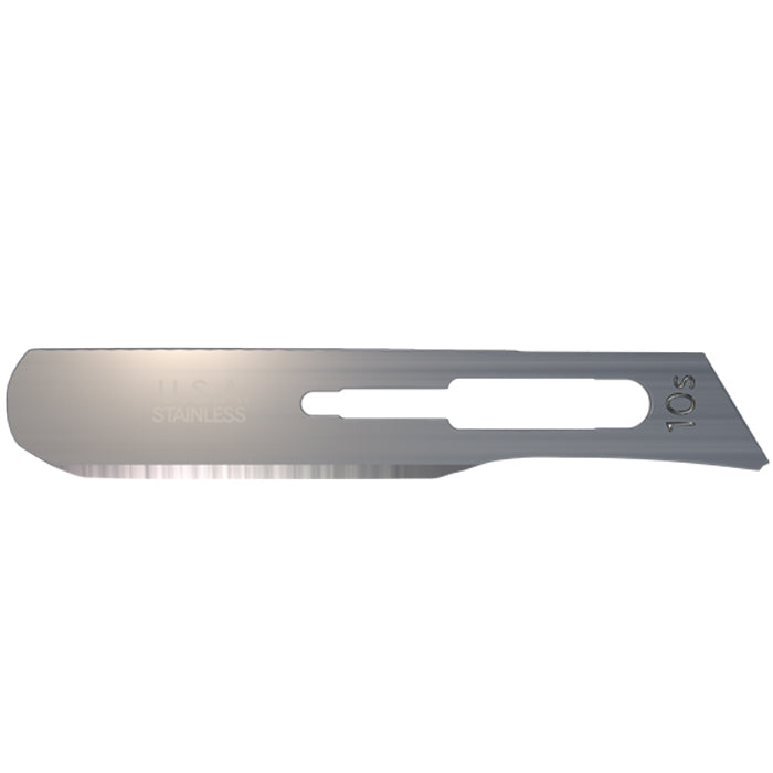 Buy AccuTec Blades Microblading Dermaplane Blades AccuThrive Coated Stainless Steel No. 10S Sterile Individually Wrapped, 100/box  online at Mountainside Medical Equipment