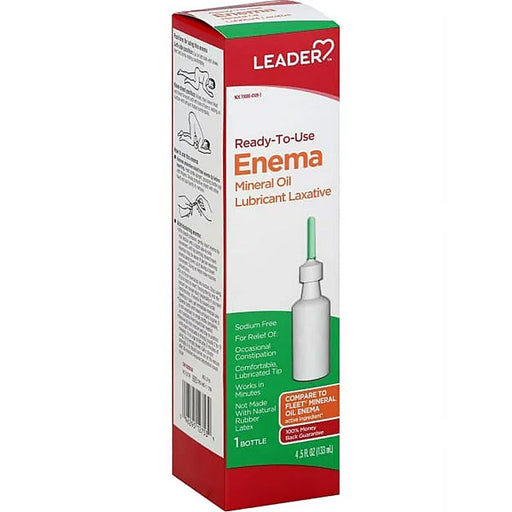 Mineral Oil Enema, Lubricant Laxative Ready To Use 4.5 oz