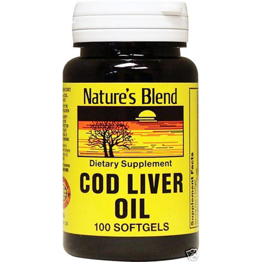Buy National Vitamin Company Nature's Blend Cod Liver Oil Capsules 100/Bottle  online at Mountainside Medical Equipment