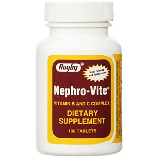 Buy Major Rugby Labs Nephro Vite Vitamin B Complex & C Complex Supplement Tablets 100 Count  online at Mountainside Medical Equipment