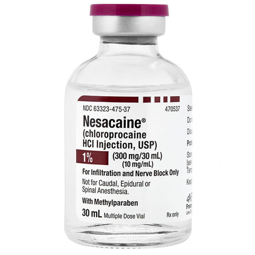 Nesacaine Chloroprocaine HCL 2% Injection 30 mL Multiple-Dose Vials 25-Pack (RX)