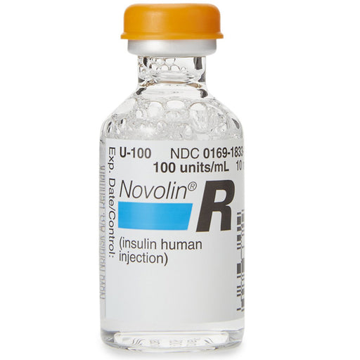 Buy Novo Nordisk Novolin R Regular Human Insulin (rDNA Origin) 100-U  Injection Multiple-Dose Vial 10 mL **Requires Refrigeration  online at Mountainside Medical Equipment