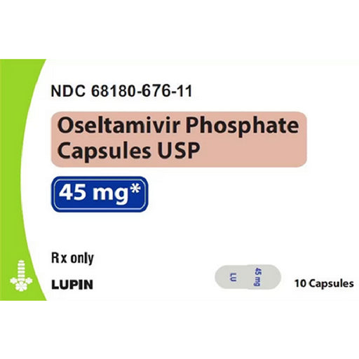 Buy Lupin Pharma Oseltamivir Phosphate Capsules 45 mg (Generic Tamiflu®) influenza Treatment  online at Mountainside Medical Equipment