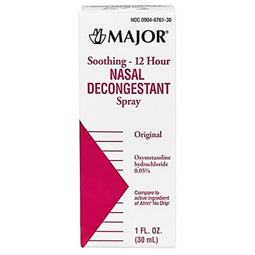 Buy Major Pharmaceuticals Nasal Decongestant Spray Oxymetazoline 12-Hour Relief 15 mL- Major  online at Mountainside Medical Equipment