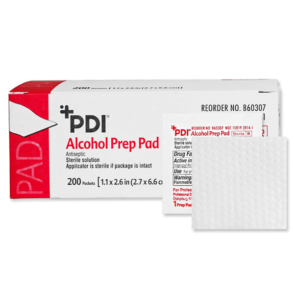 PDI B60307 Alcohol Prep Pads Medium Size