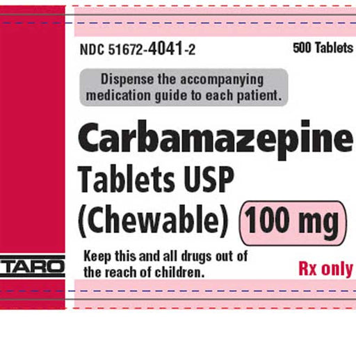 Carbamazepine 100mg Chewable Tablets