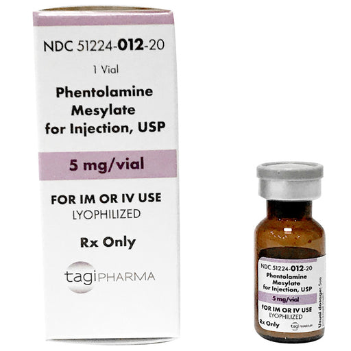 Phentolamine Mesylate Injection 5 mg Vial  with Outer Box