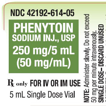 Phenytoin Sodium Injection 50/mL Single-Dose Vial 5 mL 