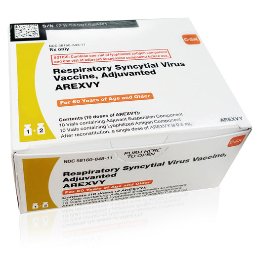 Buy GSK Vaccines RSV Vaccine RSVPreF3 Antigen-AS01E (PF) Respiratory Syncytial Virus Vaccine 10 Doses, 60 Years Old+ ** Refrigerated Item  online at Mountainside Medical Equipment