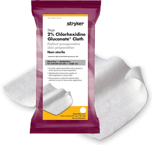Sage 2% Chlorhexidine Gluconate Patient Preoperative Skin Preparation Clothes