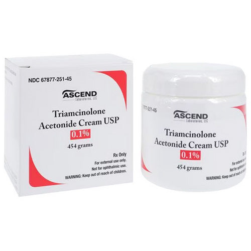 Ascend Triamcinolone Acetonide Cream 0.1% Jar 454 grams
