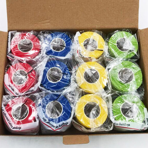 Self-Adherent Wrap Bandages (Coban) 2" x 5 Yards Assorted Colors (
