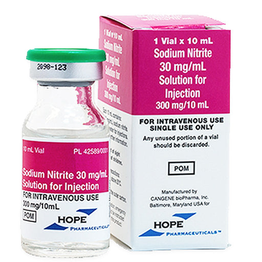 Buy Hope Pharmaceticals Sodium Nitrite for Injection Single-Dose Vial 10 mL  online at Mountainside Medical Equipment