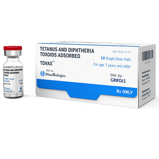Buy Grifols Therapeutics TdVax Vaccine for Tetanus and Diphtheria Immunization, Single-Dose 0.5 mL x10/Box **Refrigerated Item  online at Mountainside Medical Equipment