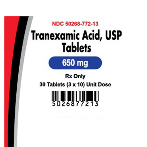 Buy Avkare Tranexamic Acid 650 mg Tablets 3 packs of 10 (30 Tablets) - Avkare (RX)  online at Mountainside Medical Equipment