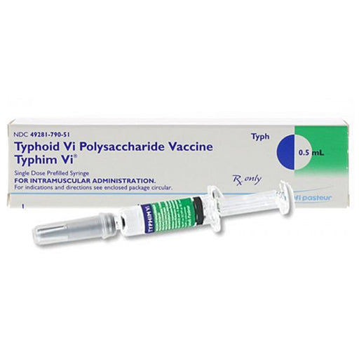 Buy Sanofi Pasteur Typhoid Vaccine (Vi Capsular Polysaccharide Vaccine) Single-Dose Prefilled Syringe 25mcg/0.5mL  **Refrigerated Item  online at Mountainside Medical Equipment