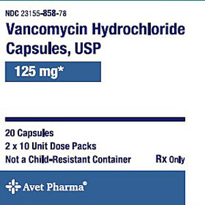 ancomycin Hydrochloride Capsules 125mg  23155-0858-78