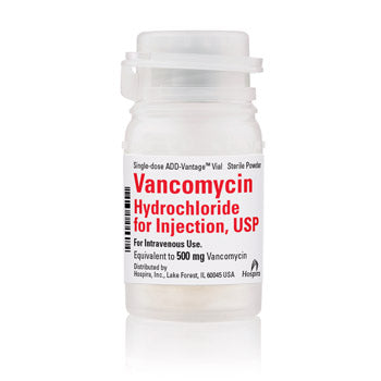 Buy Pfizer Injectables Vancomycin Hydrochloride for Injection 500mL Single-dose ADD-Vantage Vials, 10/Box  online at Mountainside Medical Equipment
